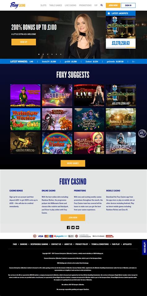 foxy casino log in